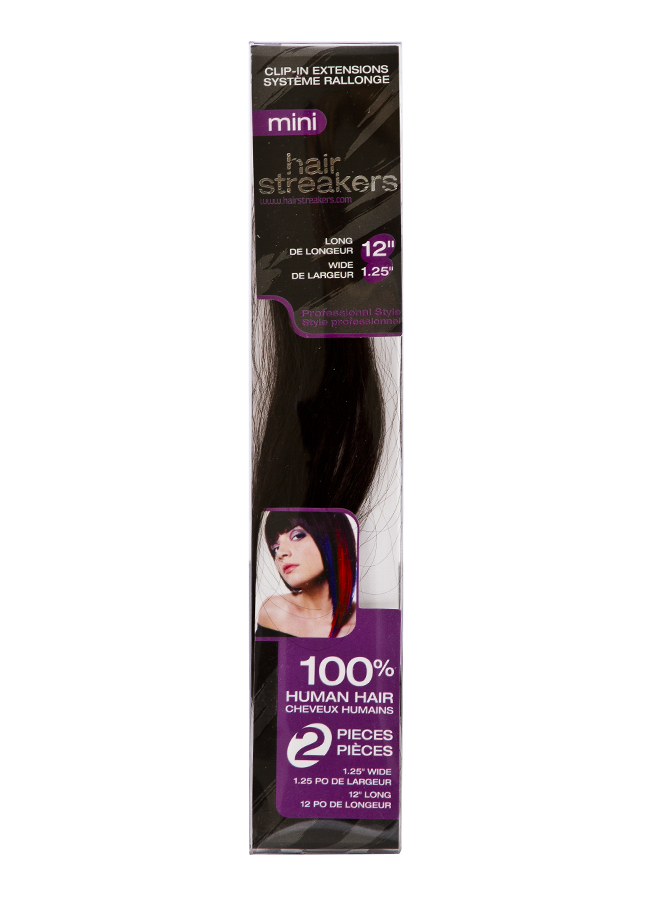 MINI STREAKERS 12'' 2 piece Clip-in Human Hair Extensions - First Lady Wigs