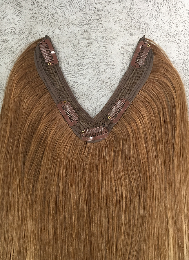 V-Shape Human Hair 18'' Clip-In Hair Extension - Hair Affair