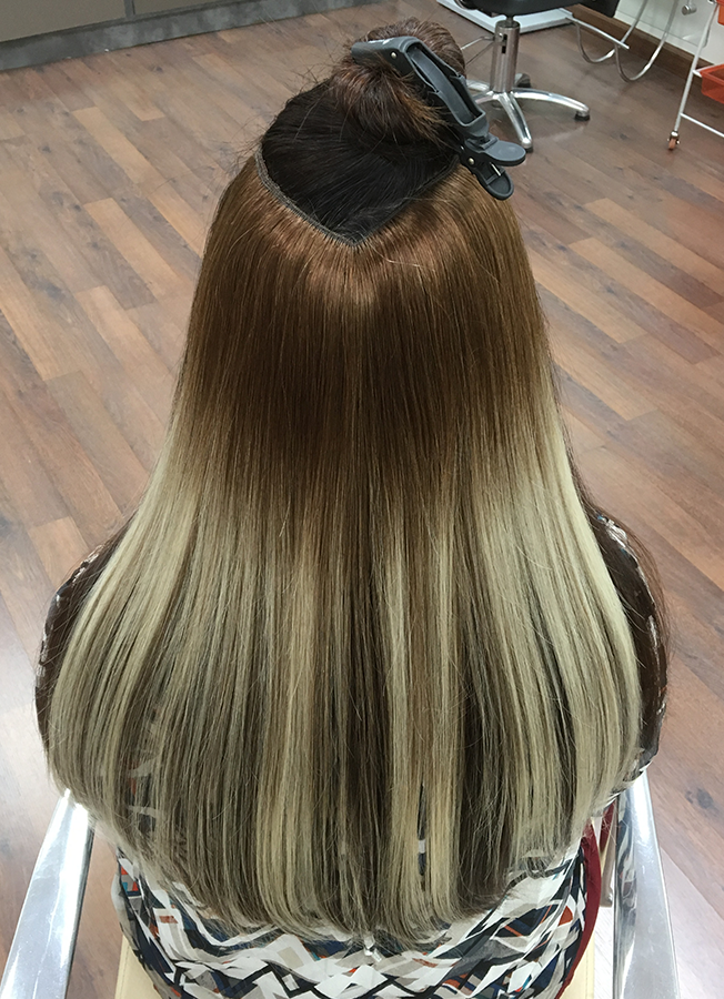 V Shape Human Hair 18 Clip In Hair Extension First Lady Products